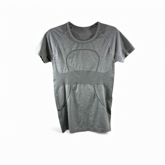 Lululemon Short Sleeve Relaxed Swiftly Tech Top in Gray Size 6 - Picture 1 of 5